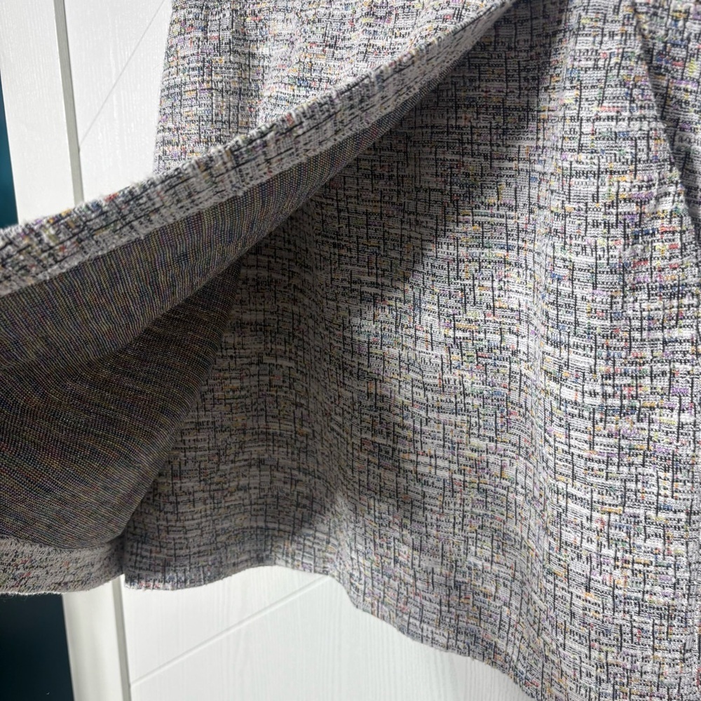 Crystal Kobe Multi-Color Tweed Faux Wrap Mini Skirt Medium‎ Workwear Academic - Picture 5 of 8